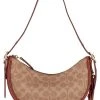 Outlet ???? Coach ???? COATED CANVAS SIGNATURE LUNA SHOULDER BAG - ???? Handbag - B4/tan Rust ????