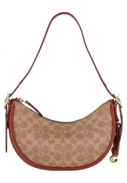 Outlet ???? Coach ???? COATED CANVAS SIGNATURE LUNA SHOULDER BAG - ???? Handbag - B4/tan Rust ????