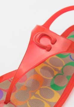Buy ???? Coach NATALEE - T-bar ???? Sandals - Red Orange ???? -Coach Shop 04059736fda04d2f9de18ca166ec939e