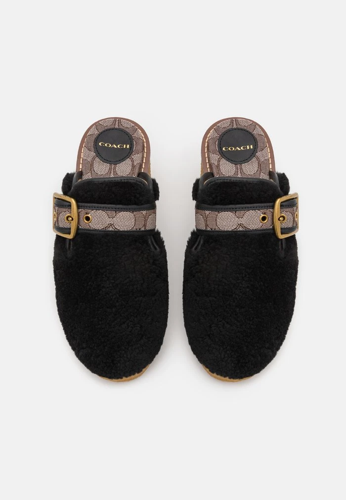 Cheapest ???? Coach DYLAN SHEARLING - Heeled Mules - Black/oak ???? 5 Cheapest ???? Coach DYLAN SHEARLING - Heeled Mules - Black/oak ???? - Image 5