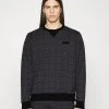 Brand new ???? Coach ESSENTIAL CREWNECK IN SIGNATURE - Sweatshirt - Charcoal Signature ????