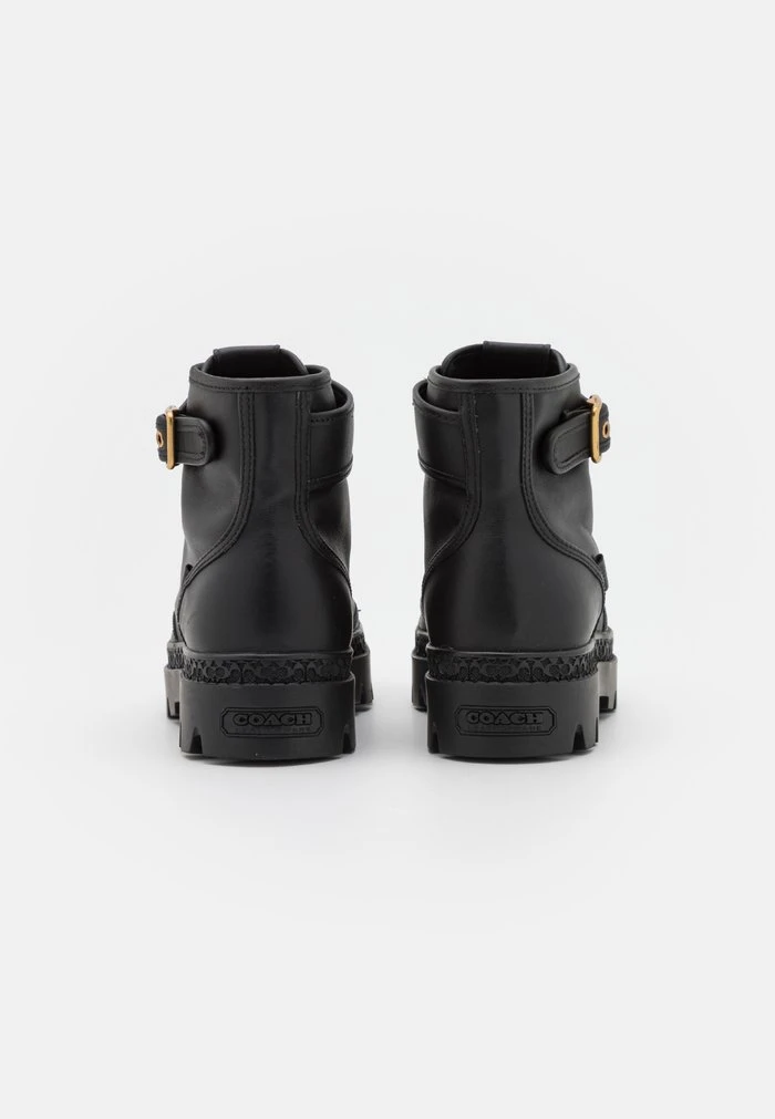 Discount ⌛ Coach TROOPER MID TOP BOOT - Lace-up Ankle ???? Boots - Black ???? 4 Discount ⌛ Coach TROOPER MID TOP BOOT - Lace-up Ankle ???? Boots - Black ???? - Image 4