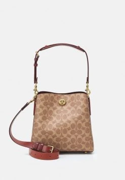 Buy ???? Coach POLISHED WILLOW BUCKET BAG - ???? Handbag - Tan/rust ❤️