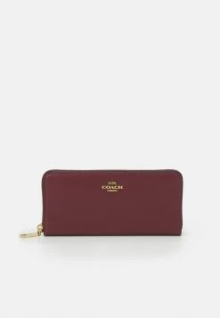 Flash Sale ???? Coach SMOOTH SLIM ACCORDION ZIP - Wallet - Wine ????