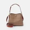 Flash Sale ???? Coach SIGNATURE WILLOW SHOULDER BAG - ???? Handbag - Tan/rust ❤️