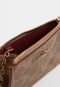 Promo ❤️ Coach MINI SKINNY COLORBLOCK ???? COATED SIGNATURE - Wallet - Tan Rust ???? -Coach Shop 2eb6577d0af24463997594452efe1355