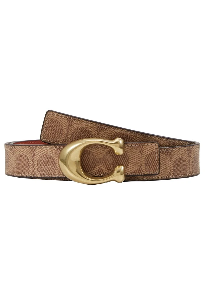 Best Sale ???? Coach SCULPTED ???? COATED REVERSIBLE SIGNATURE BELT - Belt - Tan/rust ???? 5 Best Sale ???? Coach SCULPTED ???? COATED REVERSIBLE SIGNATURE BELT - Belt - Tan/rust ???? - Image 5