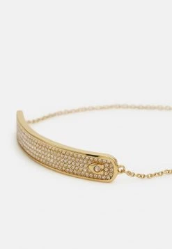 Cheapest ???? Coach PAVE SLIDER BRACELET - Bracelet - Gold-coloured ???? -Coach Shop 320538b1ca664517a518ccd3e85ae17b