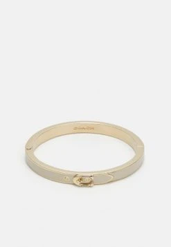 Coach Shop 16 New ⌛ Coach C BUCKLE THIN BANGLE - Bracelet - Gold-coloured/chalk ????
