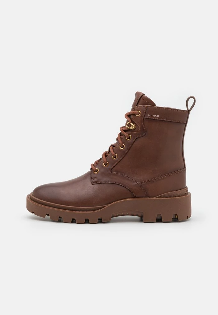 Best deal ???? Coach CITYSOLE BURNISHED - Lace-up Ankle ???? Boots - Saddle ???? 1 Best deal ???? Coach CITYSOLE BURNISHED - Lace-up Ankle ???? Boots - Saddle ????