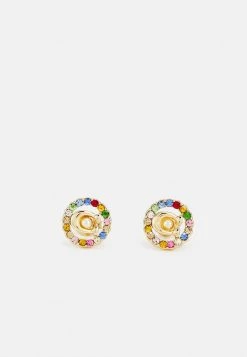 Best Pirce ???? Coach MULTI STUD EARRINGS - Earrings - Gold-coloured/multicolor ????