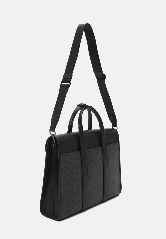 Best Sale ???? Coach SIGNATURE GOTHAM PORTFOLIO UNISEX - Laptop Bag - Charcoal/black ???? 2 Best Sale ???? Coach SIGNATURE GOTHAM PORTFOLIO UNISEX - Laptop Bag - Charcoal/black ???? - Image 2