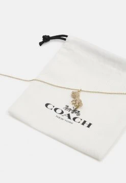 Top 10 ???? Coach PAVE REXY PENDANT NECKLACE - Necklace - Gold-coloured ⌛ -Coach Shop 3bd07a5d5d2248068fd8664a5a1a74ca
