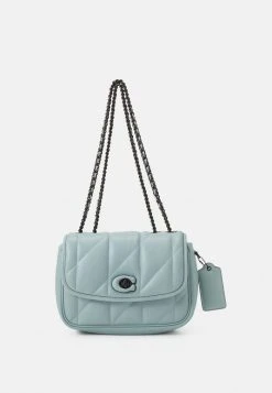 Best Pirce ???? Coach QUILTED PILLOW MADISON SHOULDER - Across Body Bag - Aqua ????
