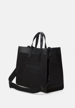 New ???? Coach FIELD TOTE WITH BADGE UNISEX - Tote Bag - Black ???? -Coach Shop 3dc8edc7628d428ebb1529dbfcef2e8c