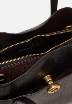 New ???? Coach LORA CARRYALL - ???? Handbag - Black ✔️ -Coach Shop 3f009b145b124fc6b8a2e5241cbd2522