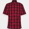 Outlet ???? Coach PLAID SHORT SLEEVE ???? SHIRT - ???? SHIRT - Red ????