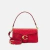 Discount ???? Coach SIGNATURE TABBY SHOULDER BAG - ???? Handbag - Sport Red ❤️