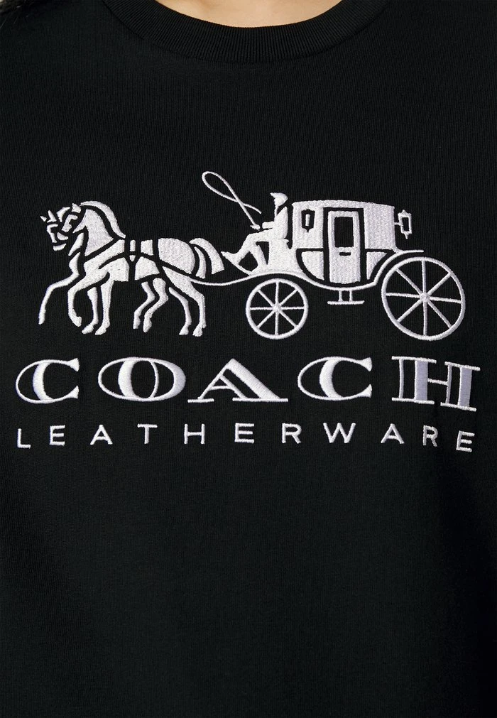 Promo ???? Coach EVERGREEN HORSE AND CARRIAGE TEE - Print T-shirt - Black ???? 6 Promo ???? Coach EVERGREEN HORSE AND CARRIAGE TEE - Print T-shirt - Black ???? - Image 6