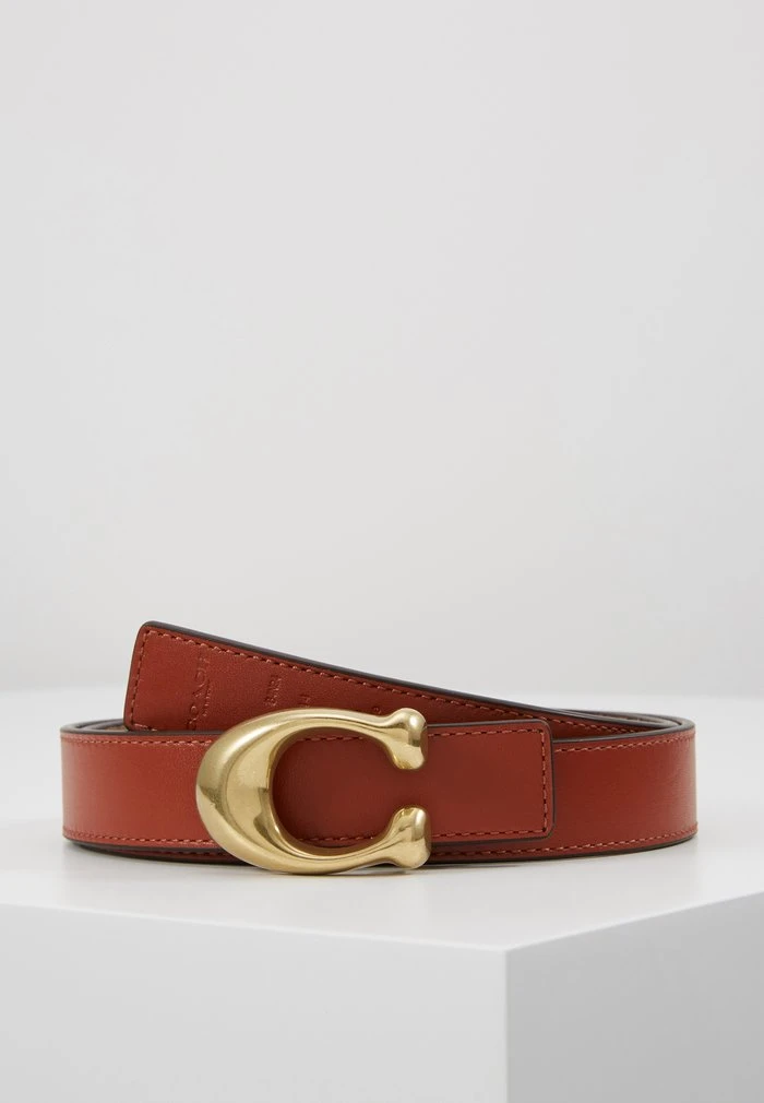 Best Sale ???? Coach SCULPTED ???? COATED REVERSIBLE SIGNATURE BELT - Belt - Tan/rust ???? 4 Best Sale ???? Coach SCULPTED ???? COATED REVERSIBLE SIGNATURE BELT - Belt - Tan/rust ???? - Image 4