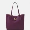 Hot Sale ???? Coach THEO TOTE - Tote Bag - Deep Berry ❤️
