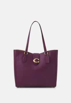 Coach Shop 38 Hot Sale ???? Coach THEO TOTE - Tote Bag - Deep Berry ❤️