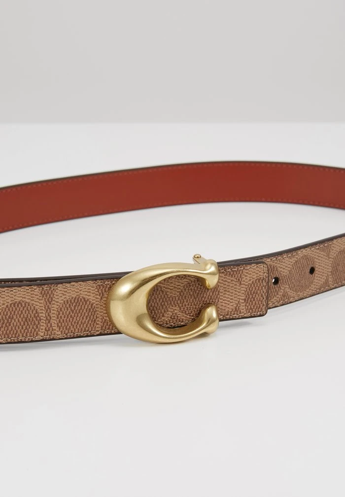 Best Sale ???? Coach SCULPTED ???? COATED REVERSIBLE SIGNATURE BELT - Belt - Tan/rust ???? 6 Best Sale ???? Coach SCULPTED ???? COATED REVERSIBLE SIGNATURE BELT - Belt - Tan/rust ???? - Image 6
