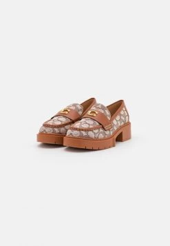 Best Sale ???? Coach LEAH LOAFER - Slip-ons - Cocoa/burnished Amber ⭐ -Coach Shop 6504bd9b3dd9409aa623452d624a6f22