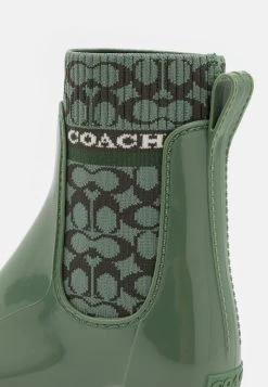 Budget ???? Coach RIVINGTON RAIN BOOTIE - Wellies - Green ✔️ -Coach Shop 7299b7383f784038b5c764b20baf1d9e