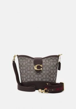 Top 10 ⌛ Coach SIGNATURE TABBY BUCKET - Across Body Bag - Oak Maple ????