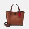 Deals ???? Coach SIGNATURE INTERIOR WILLOW - Tote Bag - Saddle ????