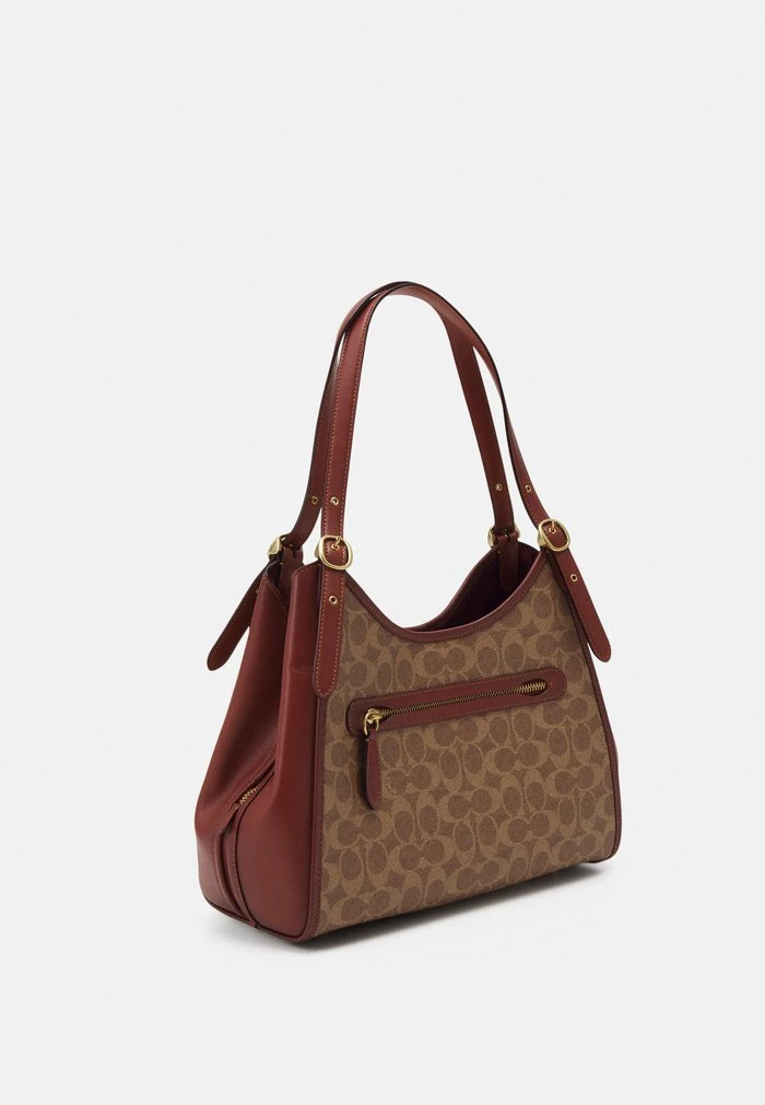 Budget ???? Coach ???? COATED CANVAS SIGNATURE ARCHIVAL EDIE - ???? Handbag - Tan Rust ???? 2 Budget ???? Coach ???? COATED CANVAS SIGNATURE ARCHIVAL EDIE - ???? Handbag - Tan Rust ???? - Image 2