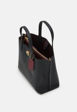 Discount ???? Coach POLISHED WILLOW TOTE - Tote Bag - Black ⭐ -Coach Shop 826d86ba073248ac8426052bdfbf1912