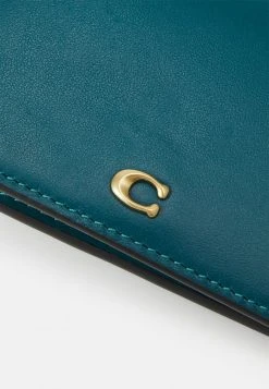 Brand new ❤️ Coach SLIM CARD CASE - Business Card Holder - Deep Turquoise ???? -Coach Shop 894f882995d14d4d96288389c09b37c5