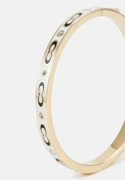 Coupon ???? Coach SIG C STONE HINGED BANGLE - Bracelet - Gold-coloured/chalk ⭐ -Coach Shop 8a8e3775fa9b4445b936601a9d3087d3