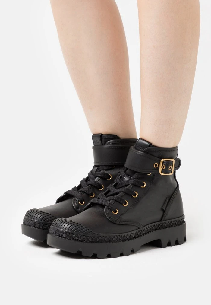 Discount ⌛ Coach TROOPER MID TOP BOOT - Lace-up Ankle ???? Boots - Black ???? 1 Discount ⌛ Coach TROOPER MID TOP BOOT - Lace-up Ankle ???? Boots - Black ????
