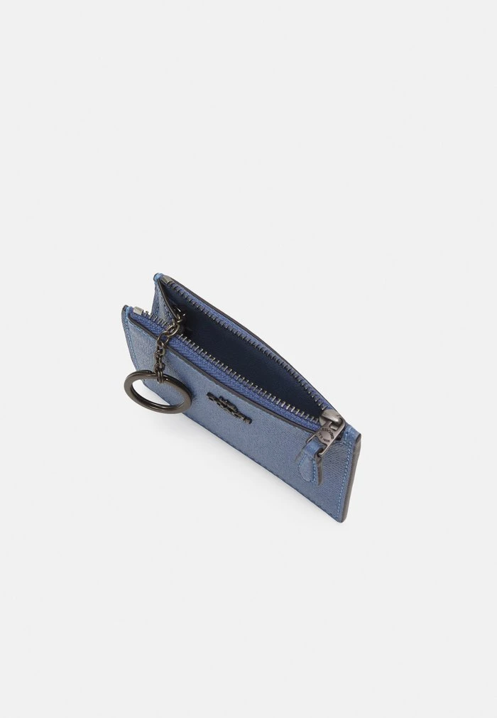 Best Sale ???? Coach CROSSGRAIN MINI SKINNY - Wallet - Blue ???? 3 Best Sale ???? Coach CROSSGRAIN MINI SKINNY - Wallet - Blue ???? - Image 3