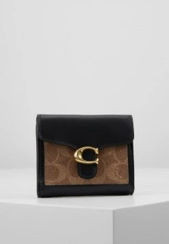 Cheap ✔️ Coach COLORBLOCK ???? COATED TABBY SMALL - Wallet - Tan/black ????