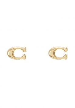 New ???? Coach BUBBLE STUD EARRING - Earrings - Gold-coloured ???? -Coach Shop 97c5e62492d8495e9b930cfcfaeb9e86