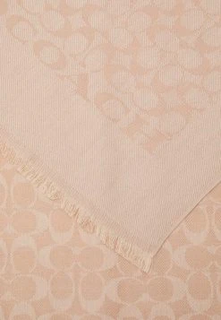 Budget ✨ Coach BICOLOR SIGNATURE STOLE - Foulard - Champagne ???? -Coach Shop 9af959d243bc4775a5bf4664830129a0