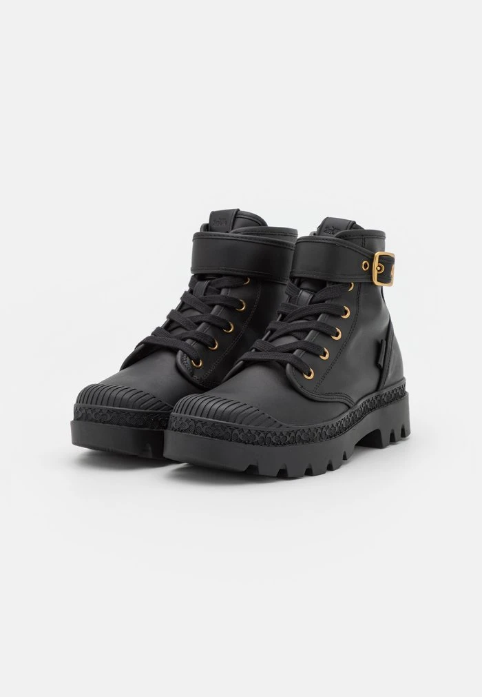Discount ⌛ Coach TROOPER MID TOP BOOT - Lace-up Ankle ???? Boots - Black ???? 3 Discount ⌛ Coach TROOPER MID TOP BOOT - Lace-up Ankle ???? Boots - Black ???? - Image 3