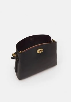 Cheapest ???? Coach POLISHED PEBBLE WILLOW SHOULDER BAG - ???? Handbag - Black ✨ -Coach Shop aa6f46d6bcfe428db658d0d085eb5c98