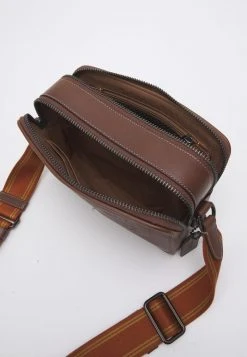 Budget ???? Coach CHARTER CROSSBODY IN SPORT CALF WITH BADGE UNISEX - Across Body Bag - Dark Saddle ???? -Coach Shop af2d94d1cefd4ad682befe341cf85ba2