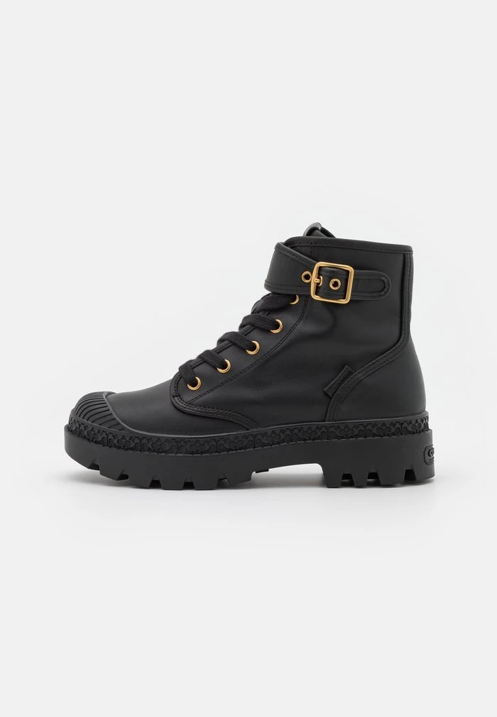 Discount ⌛ Coach TROOPER MID TOP BOOT - Lace-up Ankle ???? Boots - Black ???? 2 Discount ⌛ Coach TROOPER MID TOP BOOT - Lace-up Ankle ???? Boots - Black ???? - Image 2