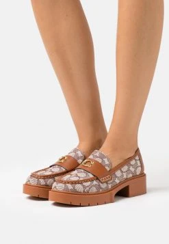 Best Sale ???? Coach LEAH LOAFER - Slip-ons - Cocoa/burnished Amber ⭐