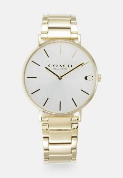 Best Pirce ???? Coach CHARLES UNISEX - ⌚ Watch - Gold-coloured/white ✨
