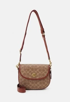 Best reviews of ???? Coach SIGNATURE WILLOW SADDLE - Across Body Bag - Tan Rust ✨