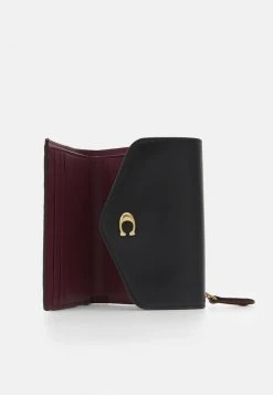 Budget ???? Coach COLORBLOCK ???? COATED SIGNATURE SMALL WALLET - Wallet - Tan Black ???? -Coach Shop c9811ffd1fc54f8faadecab8bbfb17f6