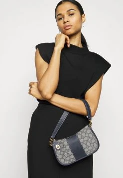 Cheapest ⭐ Coach SIGNATURE SWINGER - ???? Handbag - Navy Midnight Navy ❤️