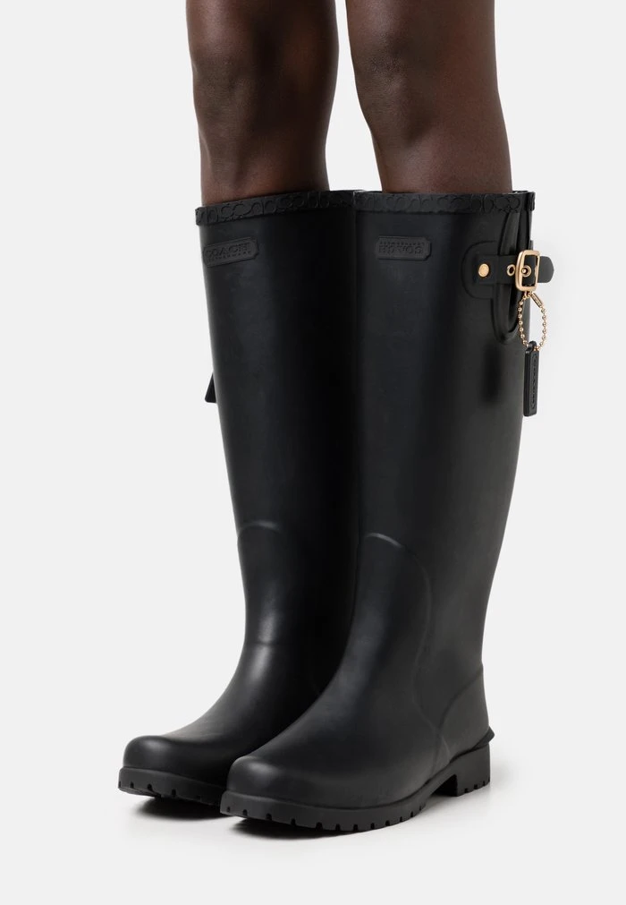 Best deal ⌛ Coach RILEY RAIN BOOT - Wellies - Black ???? 1 Best deal ⌛ Coach RILEY RAIN BOOT - Wellies - Black ????
